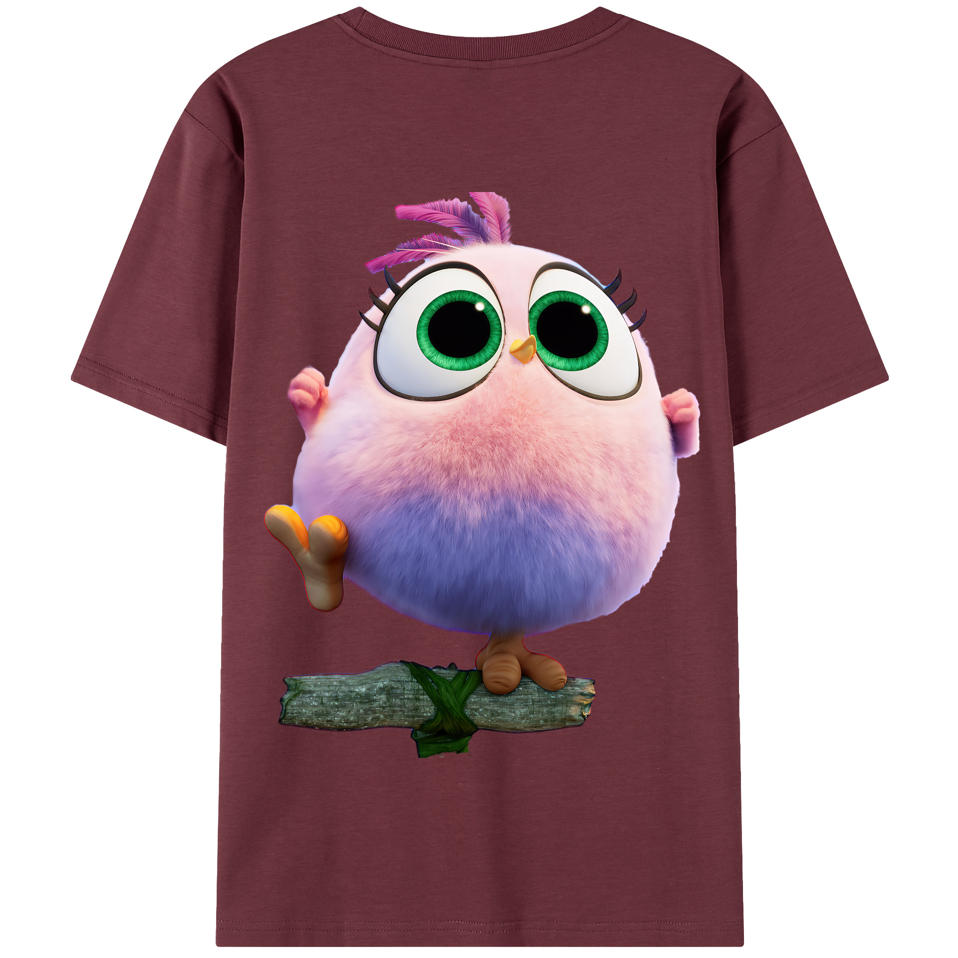 （画像用） Angry Birds アングリーバード 綿100％半袖Tシャツ（背面プリント）